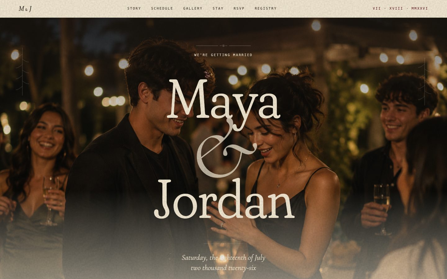 A July wedding